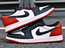 Load image into Gallery viewer, Jordan 1 Retro Low OG Black Toe