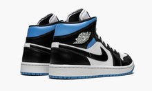 Load image into Gallery viewer, Wmns Air Jordan 1 Mid 'Black / White / University Blue'