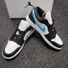 Load image into Gallery viewer, Jordan 1 Low Black University Blue White