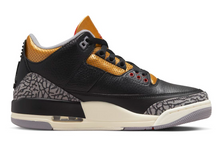 Load image into Gallery viewer, Jordan 3 Retro Black Cement Gold (W)
