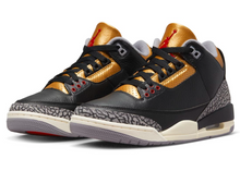Load image into Gallery viewer, Jordan 3 Retro Black Cement Gold (W)
