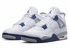Load image into Gallery viewer, Jordan 4 Retro White Midnight Navy
