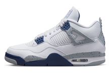 Load image into Gallery viewer, Jordan 4 Retro White Midnight Navy
