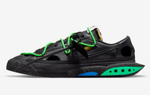 Load image into Gallery viewer, Nike Blazer Low Off-White Black Electro Green
