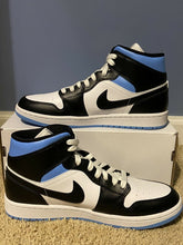 Load image into Gallery viewer, Wmns Air Jordan 1 Mid 'Black / White / University Blue'
