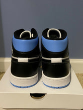 Load image into Gallery viewer, Wmns Air Jordan 1 Mid 'Black / White / University Blue'
